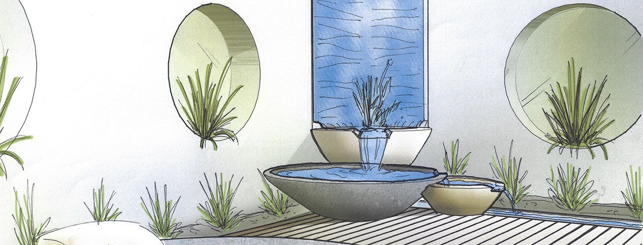 residential water feature h2o designs