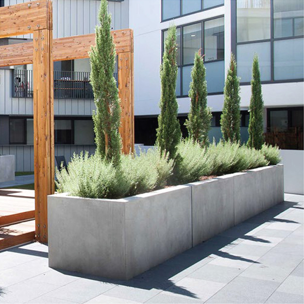 lightweight concrete planter boxes