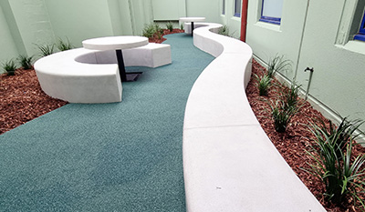 lightweight concrete seating