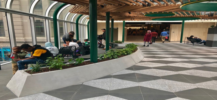Melbourne central planter boxes