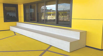 lightweight concrete seating