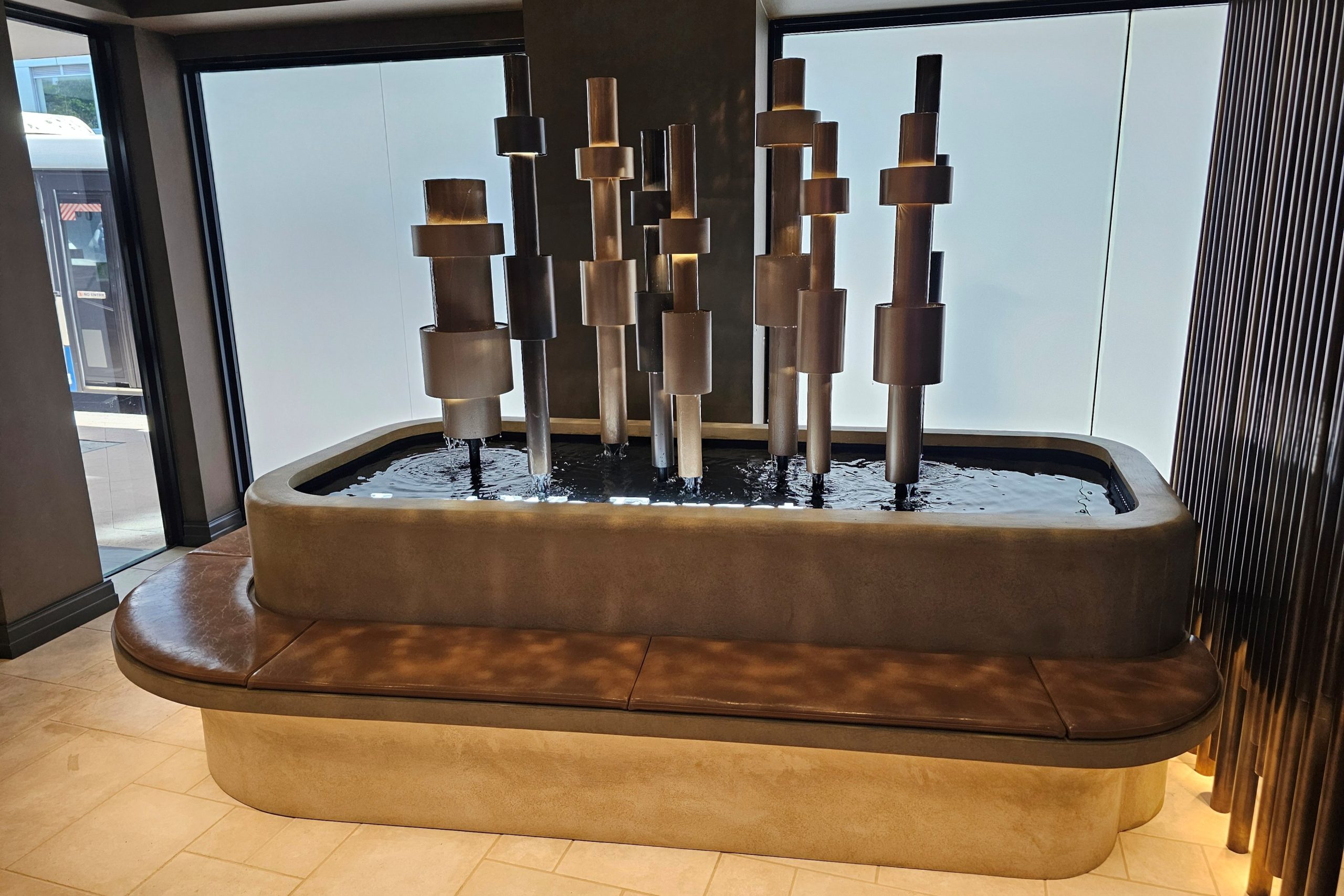 Cascading water feature